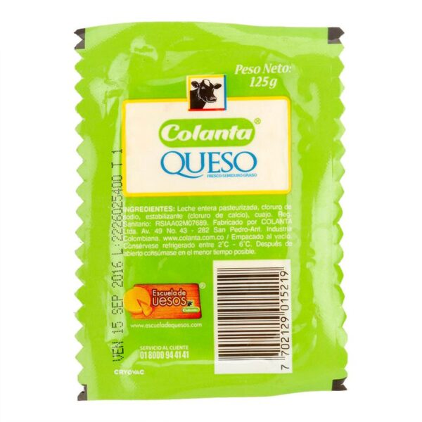 Queso blanco Colanta bloque x125g