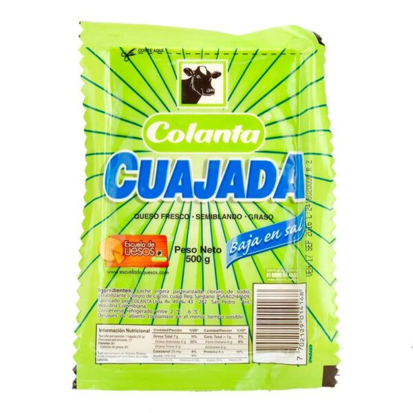 Cuajada Colanta baja en sal x500g