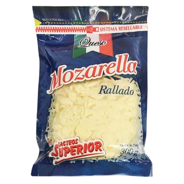 Queso mozzarella Superior rallado x300g