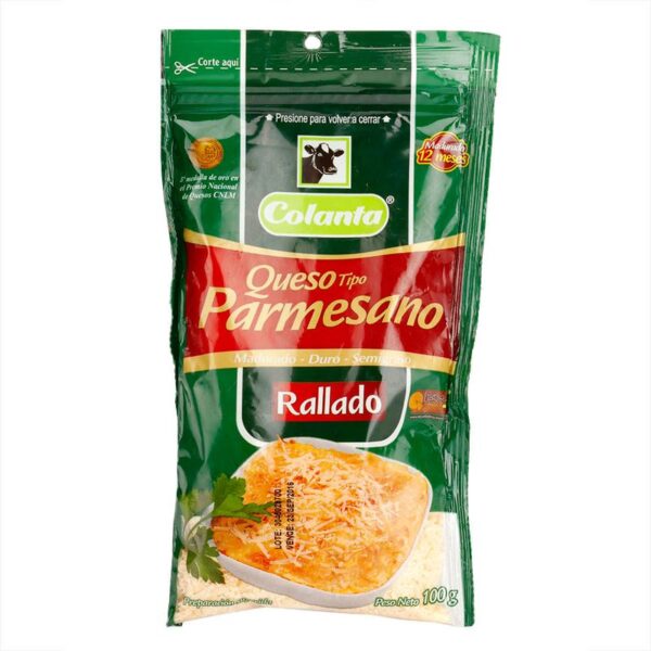 Queso parmesano Colanta bolsa x100g