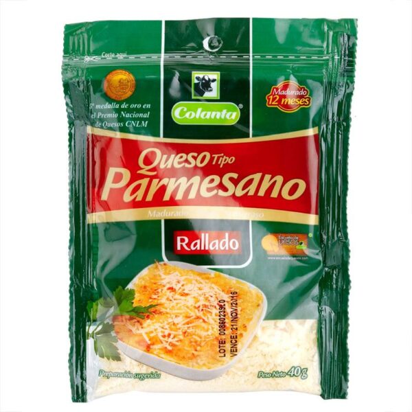 Queso parmesano Colanta bolsa x40g