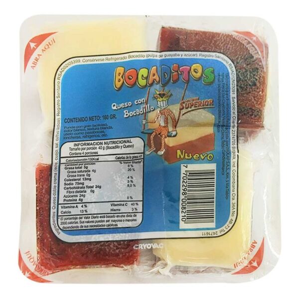 Queso con bocadillo Bocaditos Superior x160g