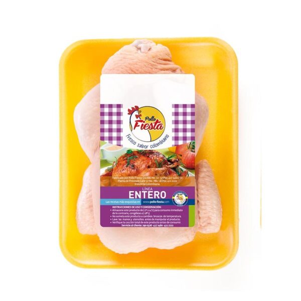 Pollo Sin Viscera En Bandeja x1600g