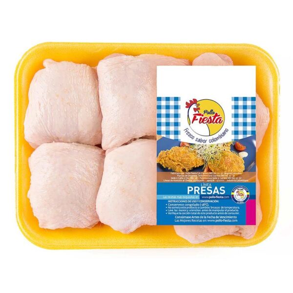 Muslo Con Piel En Bandeja Fiesta x800g