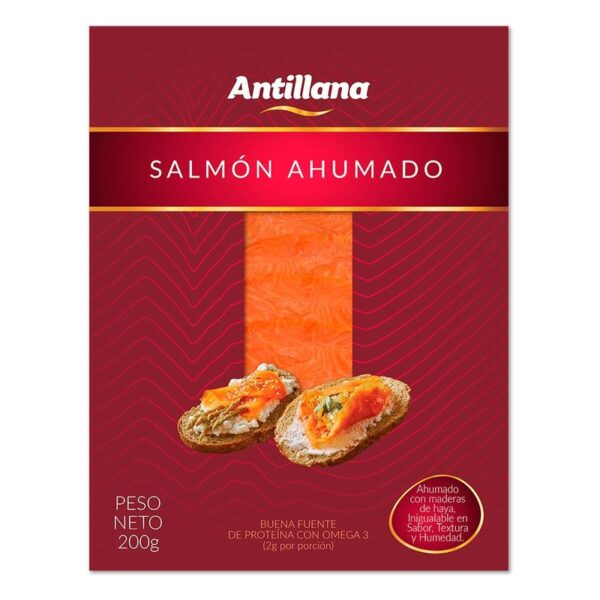 Salmón ahumado Antillana x 200 g