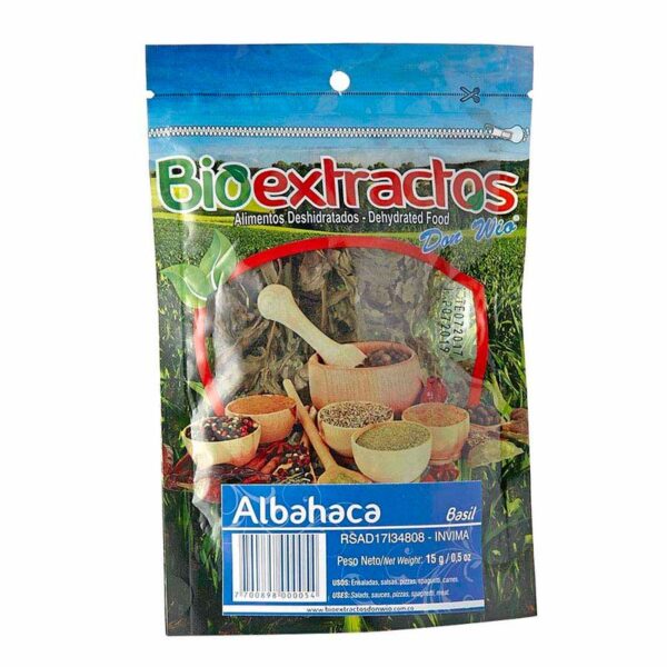 Albahaca deshidratada x 15 gr