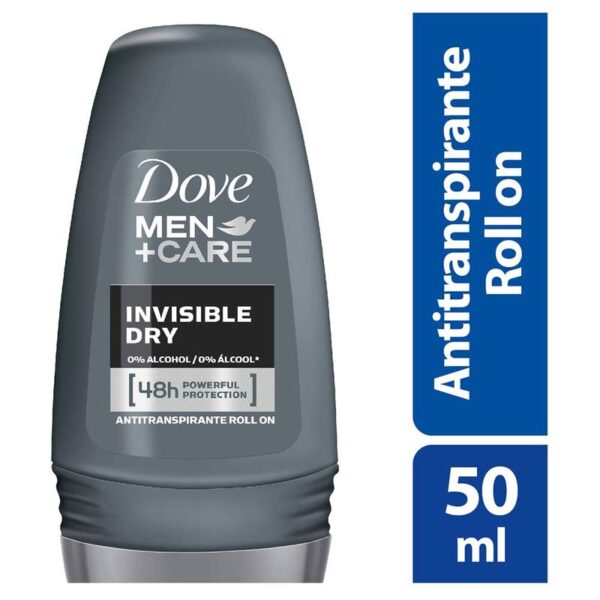 Desodorante Dove Men Invisible Dry Roll On 50 ml