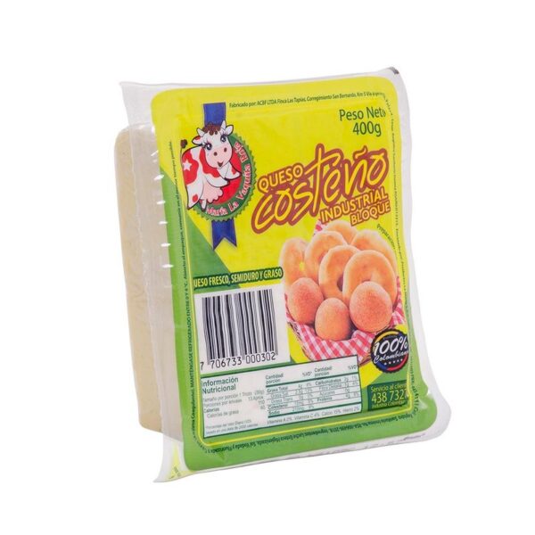 Queso costeño María La Vaquita Roja bloque x400g