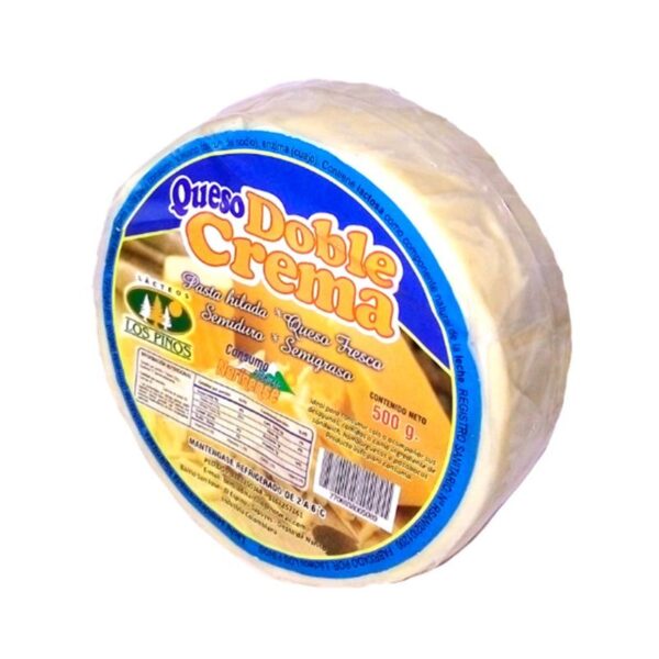 Queso doble crema Los Pinos x500g