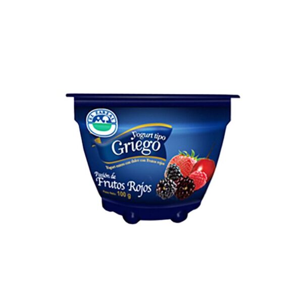 Yogurt griego El Zarzal frutos rojos x100g