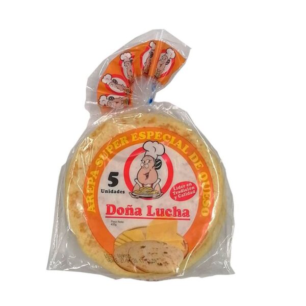 Arepas Doña Lucha Súper Especial queso x5und x400g