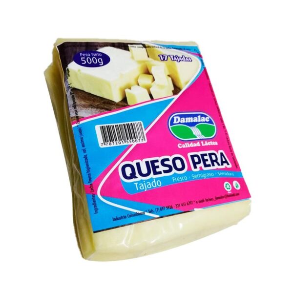 Queso pera Damalac tajado x500g