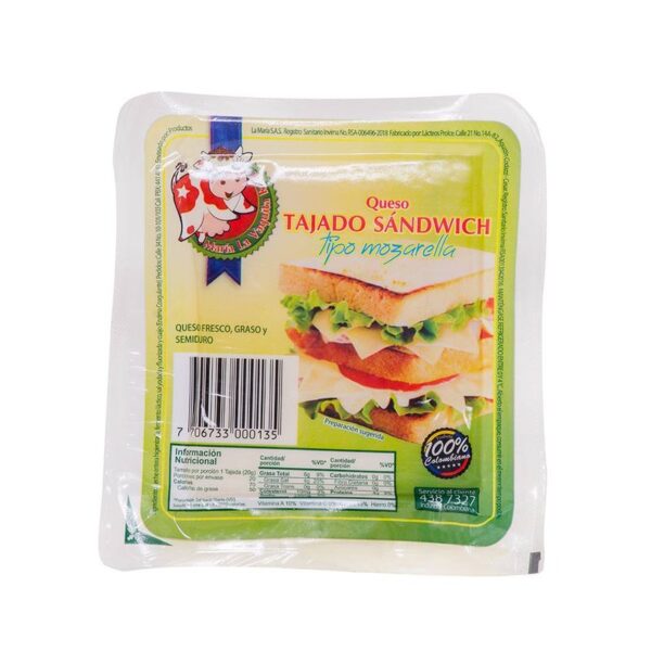 Queso sándwich María La Vaquita Roja tajado x300g