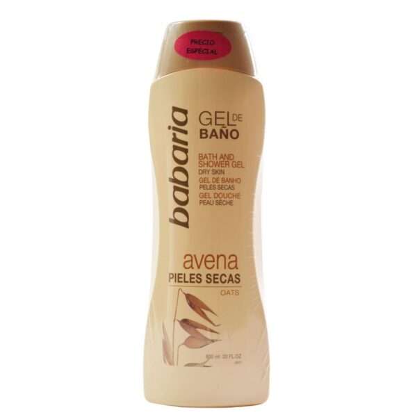 Gel Babaria baño avena pieles secas x600ml