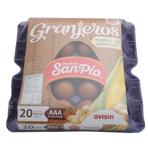 Huevos AAA rojos San Pio x20und