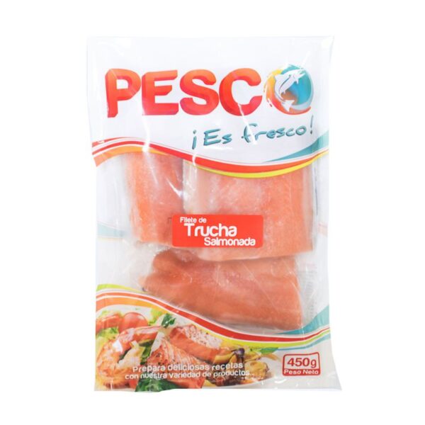 Filete de trucha salmonada pesco x 450 g