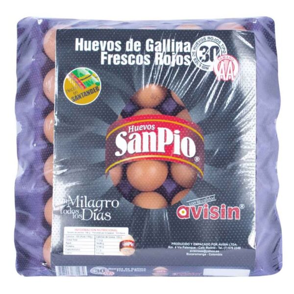 Huevos AA rojos San Pio x30und