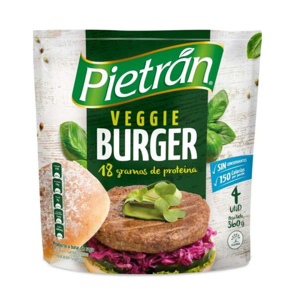 Hamburguesa Prietrán Veggie x4und x360g