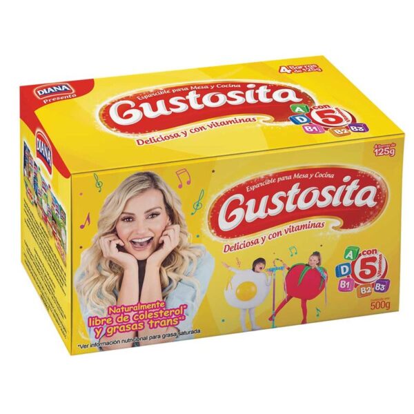 Margarina Gustosita en barra x4und x125g c-u