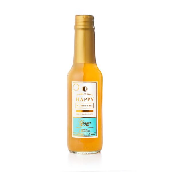 Bebida Happy Kombucha ginger sour x160ml