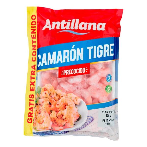 Camaron tigre Antillana extracontenido x480g