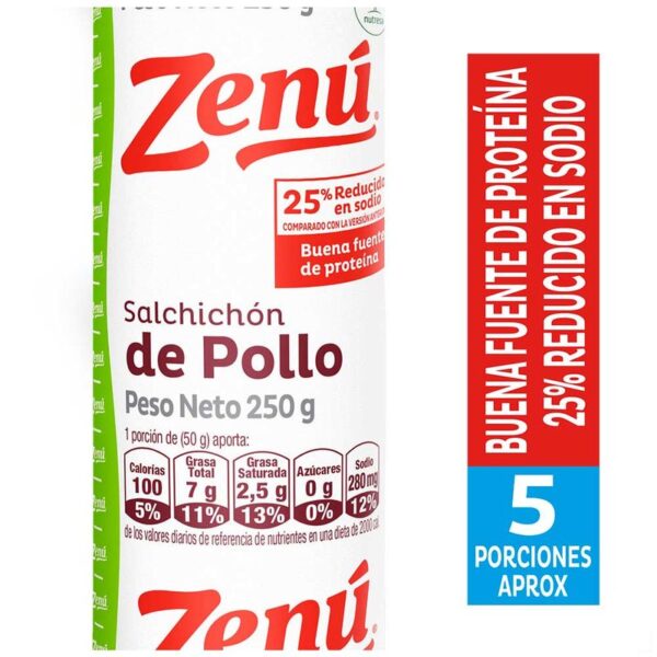 Salchichón de pollo Zenú x750g