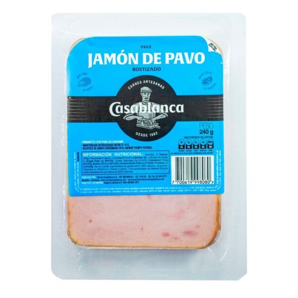 Jamón de pavo Casablanca rostizado x240g