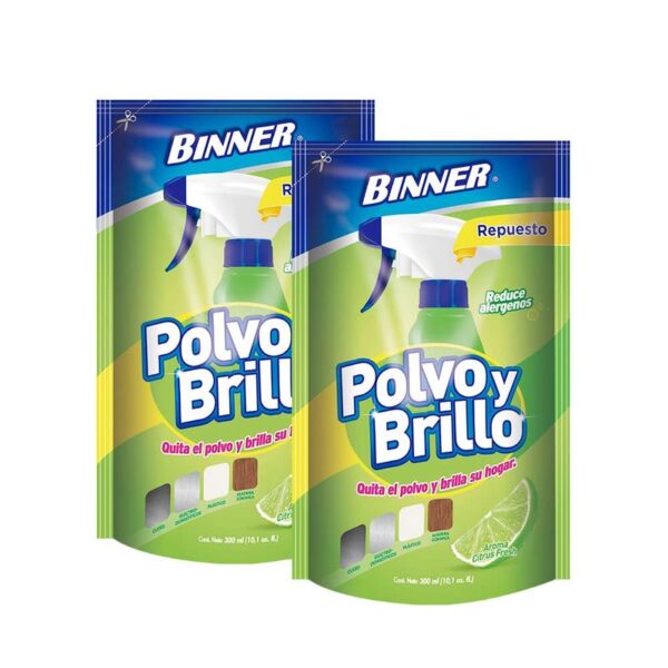 Repuesto Binner quita polvo citrus x300ml c/u