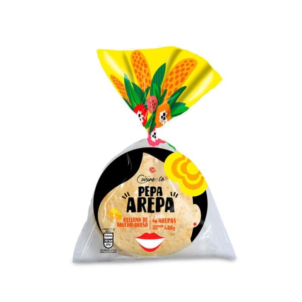 Arepas Cuisine&Co rellenas de queso x4und x400g