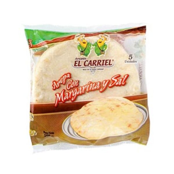 Arepas El Carriel margarina sal x5und x500g