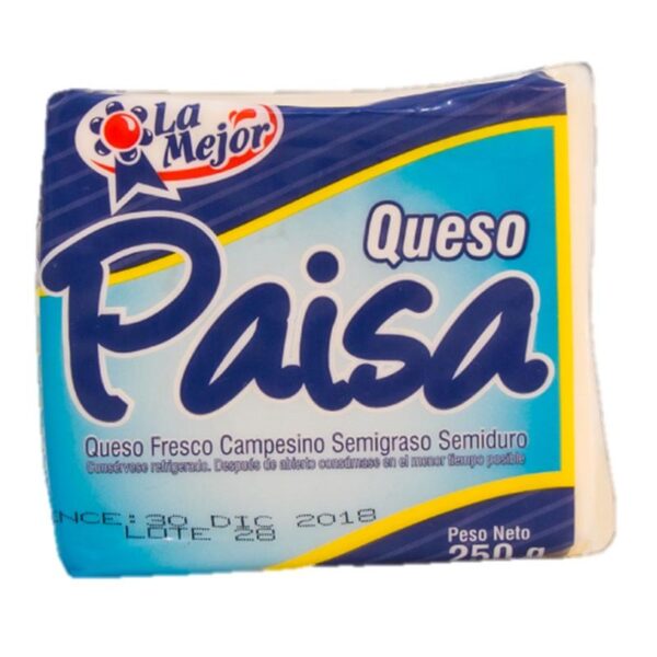 Queso paisa La Mejor x250g