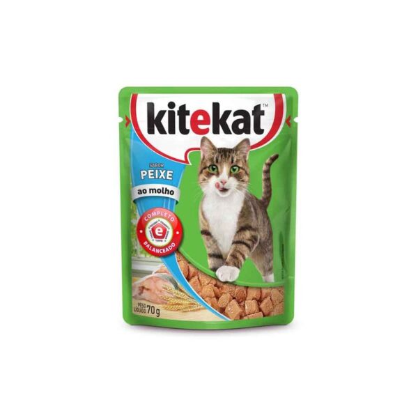 Alimento Kitekat húmedo gato sabor pescado x70gr