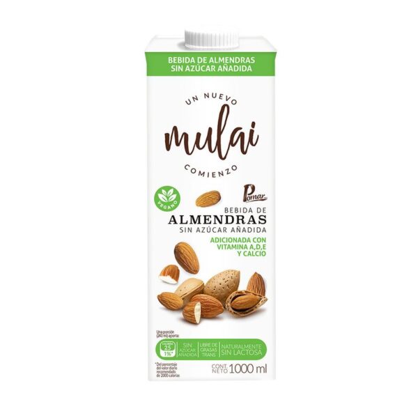 Bebida de almendras Mulai sin azúcar x1000ml