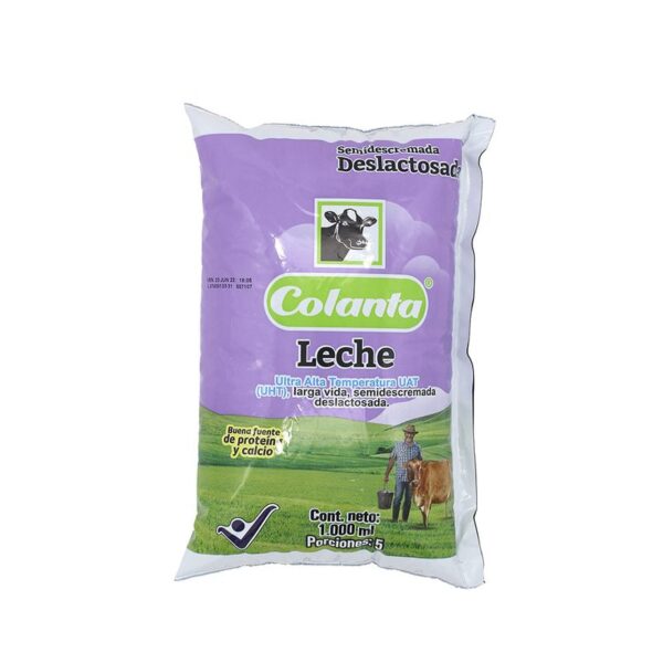 Leche deslactosada Colanta bolsa x1000ml