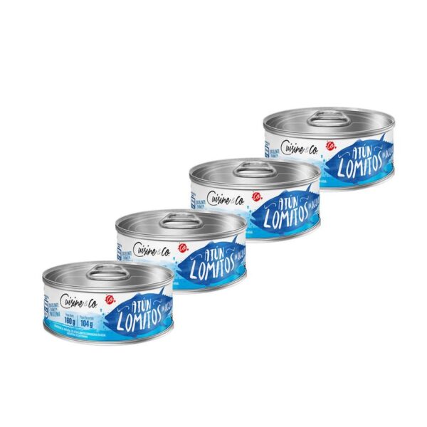 Atún Cuisine&Co lomitos agua x4und x160g c-u