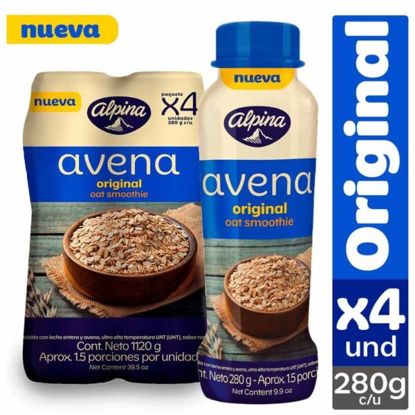 Avena Alpina original botella x4und x280g c-u