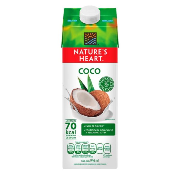 Bebida de coco Nature's Heart x946ml