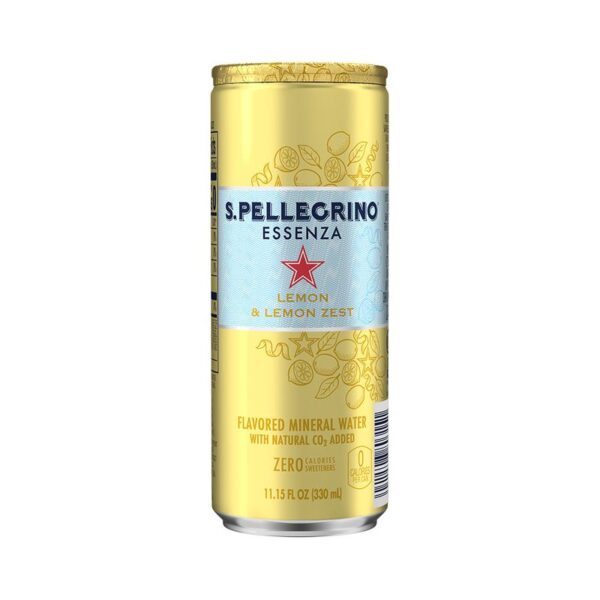 Bebida San Pellegrino carbonatada Limón Lta x330ml