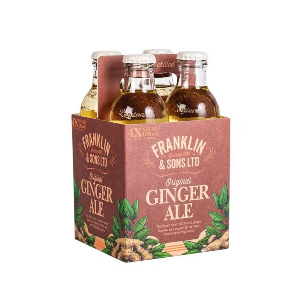 Agua Tónica Franklin & Sons Ginger Ale x4und x200ml c/u