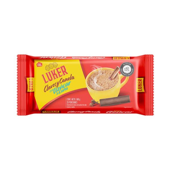 Chocolate Luker clavos y canela azúcar caña x500g