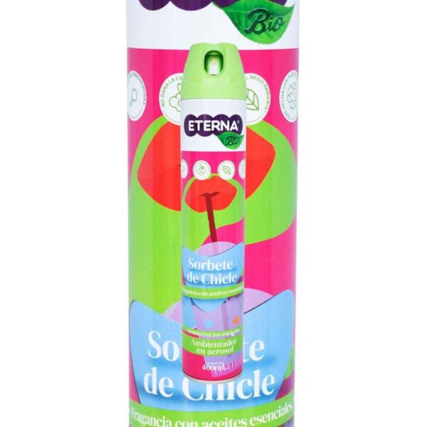 Ambientador Eterna bio aerosol sorbete chicle x400ml