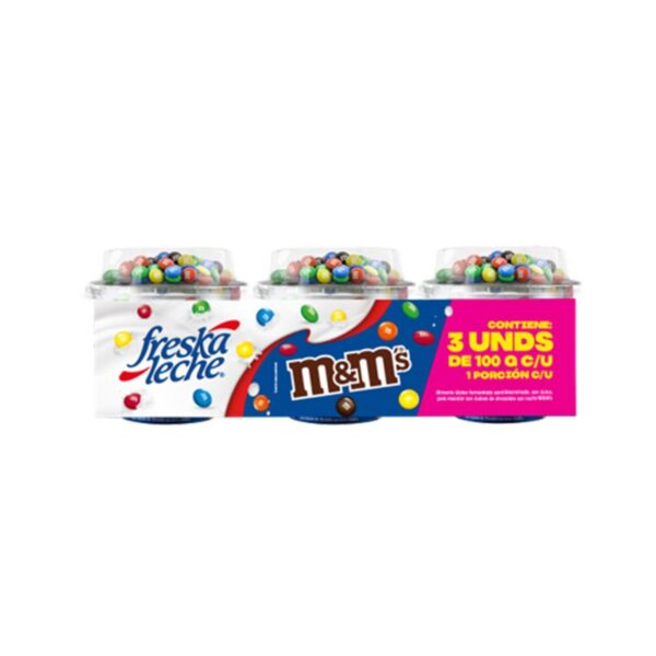 Yogurt Freskaleche M&M's x3und x100g c-u