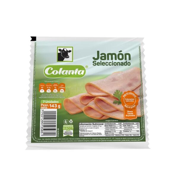 Jamón Colanta seleccionado x143g