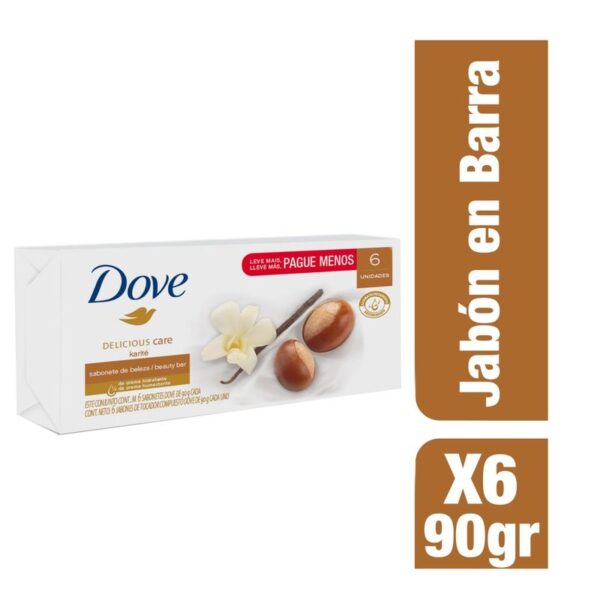 Jabón Dove Karité & Vainilla Barra 90g