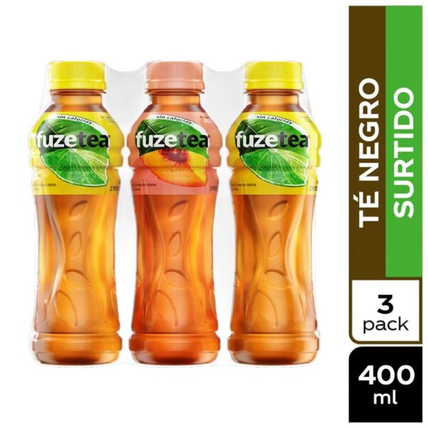 Té negro fuze tea 400 ml x 3unds