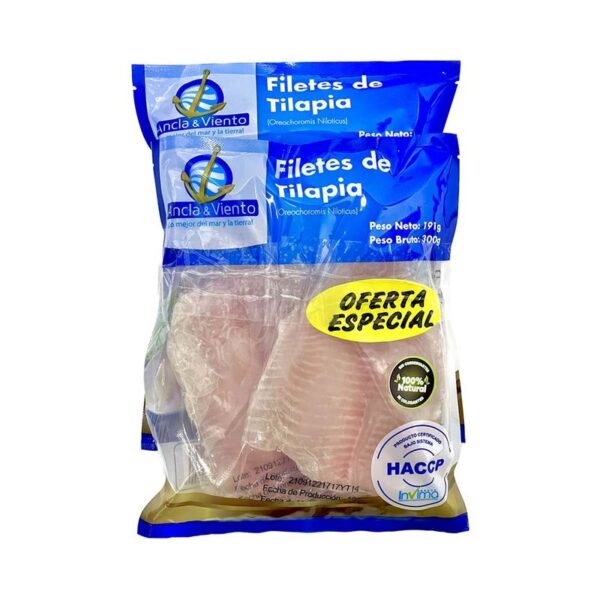 Filete de Tilapia Ancla y Viento 2 und x 191 g c-u