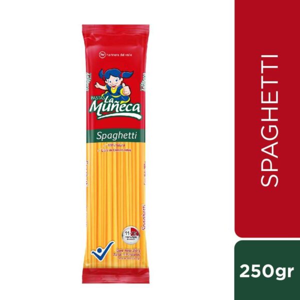 Pasta spaghetti Pastas La Muñeca x250g