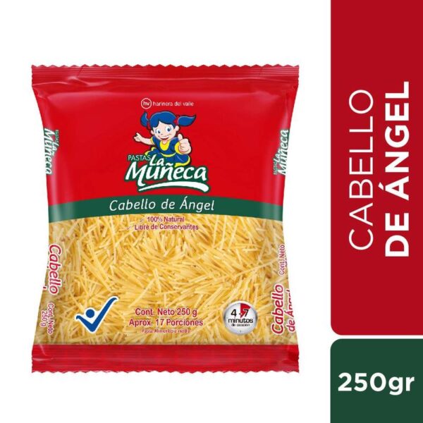 Pasta cabello de ángel Pastas La Muñeca x250g