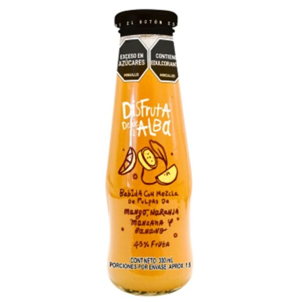 Bebida Mambe mezcla mango naranja manzana y banano x300ml