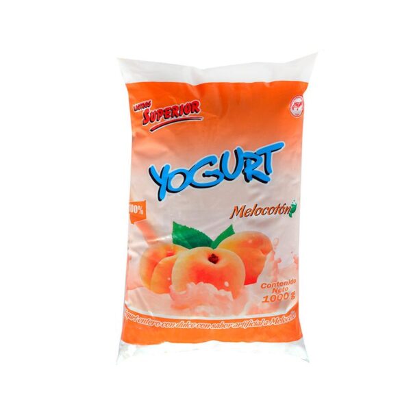 Yogurt de melocotón Superior en bolsa x1000g